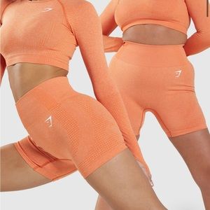 Gymshark Vital Seamless Shorts in Orange